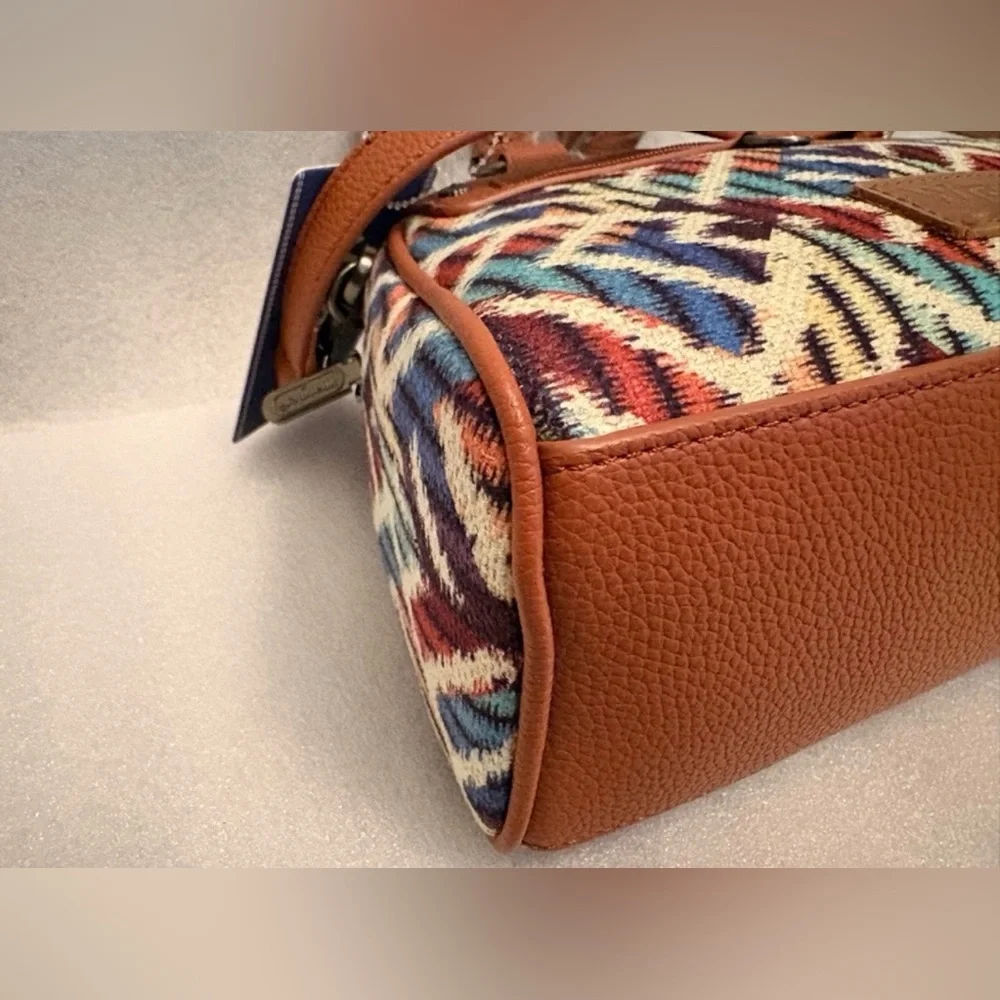 Wrangler Western Aztec Tapestry Satchel Crossbody Bag NWT Boho Rodeo - Picture 5 of 13
